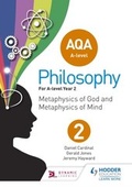 Cover: AQA A-level Philosophy Year 2 - Hodder Education