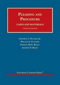 Abbildung von: Pleading and Procedure - West Academic Press
