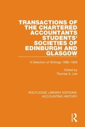 Cover: Transactions of the Chartered Accountants Students' Societies of Edinburgh and Glasgow - Routledge
