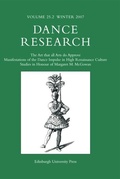 Cover: Art that all Arts do Approve: Manifestations of the Dance Impulse in High Renaissance Culture - Edinburgh University Press
