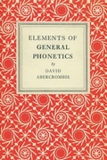 Cover: Elements of General Phonetics - Edinburgh University Press