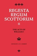 Cover: Acts of William I (1165-1214) - Edinburgh University Press