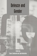 Cover: Deleuze and Gender - Edinburgh University Press