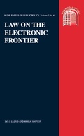 Cover: Law on the Electronic Frontier - Edinburgh University Press