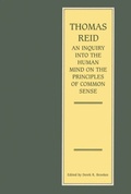 Cover: Inquiry into the Human Mind on the Principles of Common Sense - Penn State University Press