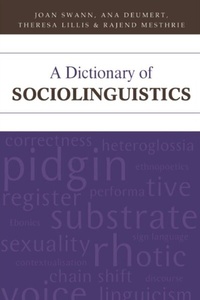Abbildung von: Dictionary of Sociolinguistics - Edinburgh University Press