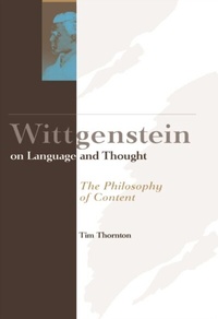 Enlarge image Cover: Wittgenstein on Language and Thought - Edinburgh University Press