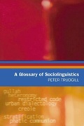 Cover: Glossary of Sociolinguistics - Edinburgh University Press