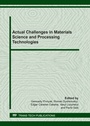 Cover: Actual Challenges in Materials Science and Processing Technologies - Trans Tech Publications Ltd