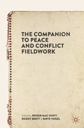 Cover: The Companion to Peace and Conflict Fieldwork - Palgrave Macmillan