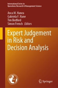 Enlarge image Cover: Expert Judgement in Risk and Decision Analysis - Springer