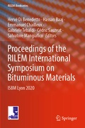 Cover: Proceedings of the RILEM International Symposium on Bituminous Materials - Springer