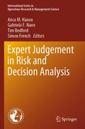 Cover: Expert Judgement in Risk and Decision Analysis - Springer