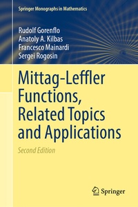 Abbildung von: Mittag-Leffler Functions, Related Topics and Applications - Springer