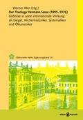Cover: Der Theologe Hermann Sasse (1895-1976) - Edition Ruprecht