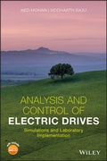 Cover: Analysis and Control of Electric Drives - Wiley