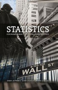 Enlarge image Cover: Statistics for Management, Marketing, and Economics - Kendall/Hunt Publishing Co ,U.S.