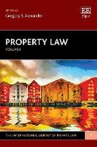 Enlarge image Cover: Property Law - Edward Elgar Publishing