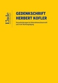 Cover: Gedenkschrift Herbert Kofler - Linde