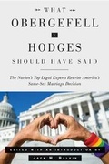 Cover: What Obergefell v. Hodges Should Have Said - Yale University Press