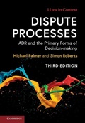 Cover: Dispute Processes - Cambridge University Press