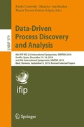 Cover: Data-Driven Process Discovery and Analysis - Springer