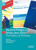 Cover: Electoral Pledges in Britain Since 1918 - Palgrave Macmillan