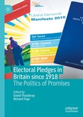 Cover: Electoral Pledges in Britain Since 1918 - Palgrave Macmillan
