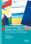 Cover: Electoral Pledges in Britain Since 1918 - Palgrave Macmillan