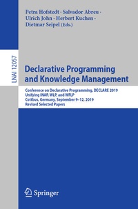 Enlarge image Cover: Declarative Programming and Knowledge Management - Springer