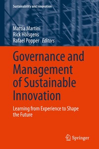 Enlarge image Cover: Governance and Management of Sustainable Innovation - Springer