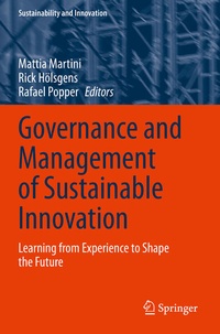 Enlarge image Cover: Governance and Management of Sustainable Innovation - Springer