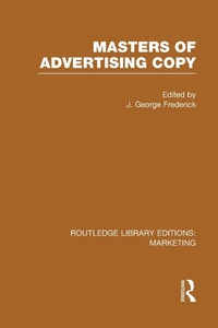 Enlarge image Cover: Masters of Advertising Copy (RLE Marketing) - Routledge