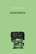 Cover: Human Speech - Routledge