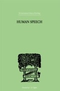 Cover: Human Speech - Routledge
