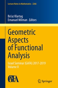 Abbildung von: Geometric Aspects of Functional Analysis - Springer