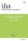 Cover: ifst-Schrift 534 - Finanzen u. Steuern