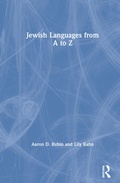 Cover: Jewish Languages from A to Z - Routledge