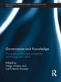Cover: Governance and Knowledge - Routledge