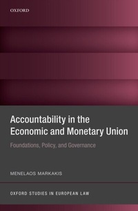 Abbildung von: Accountability in the Economic and Monetary Union - OUP eBook