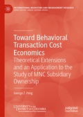 Cover: Toward Behavioral Transaction Cost Economics - Palgrave Macmillan