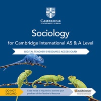 Abbildung von: Cambridge International AS & A Level Sociology Digital Teacher's Resource Access Card - Cambridge University Press