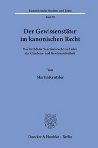 Abbildung von: Der Gewissenstäter im kanonischen Recht. - Duncker & Humblot