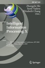 Cover: Intelligent Information Processing X - Springer