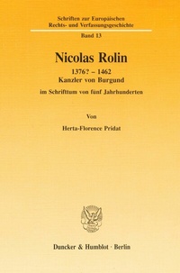 Abbildung von: Nicolas Rolin 1376? - 1462. - Duncker & Humblot