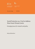 Cover: Social protection as a tool to address slow onset climate events - German Institute of Development and Sustainability (IDOS) gGmbH