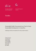 Cover: Sustainable public procurement as a tool to foster sustainable development in Costa Rica - German Institute of Development and Sustainability (IDOS) gGmbH