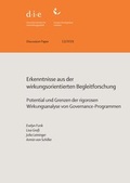 Cover: Erkenntnisse aus der wirkungsorientierten Begleitforschung - German Institute of Development and Sustainability (IDOS) gGmbH