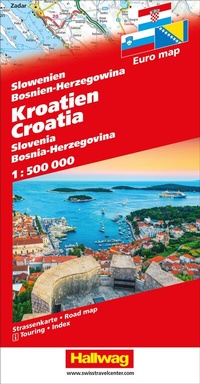 Abbildung von: Hallwag Strassenkarte Kroatien 1:500.000 - Hallwag Kümmerly+Frey