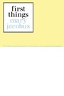 Cover: First Things - Routledge